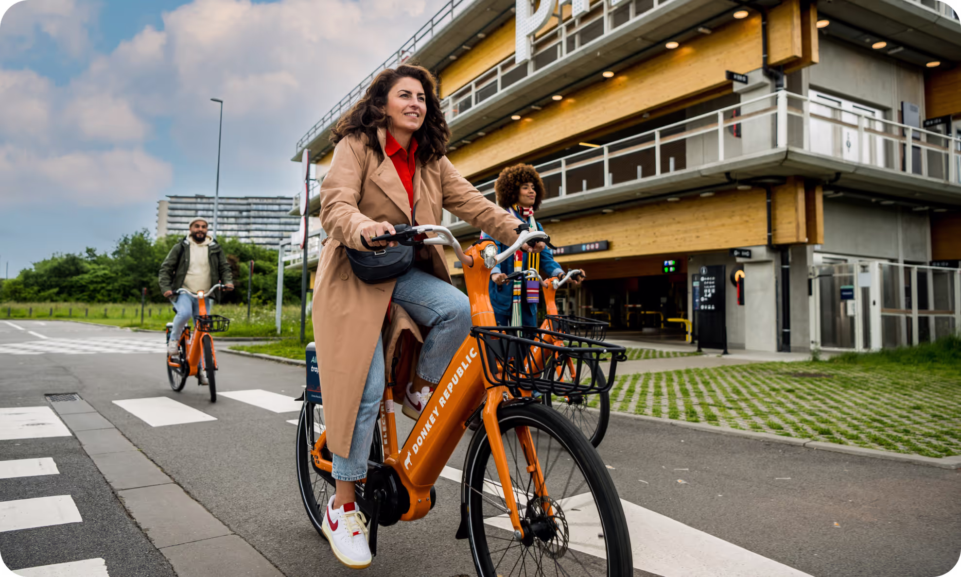 Girl on a bike